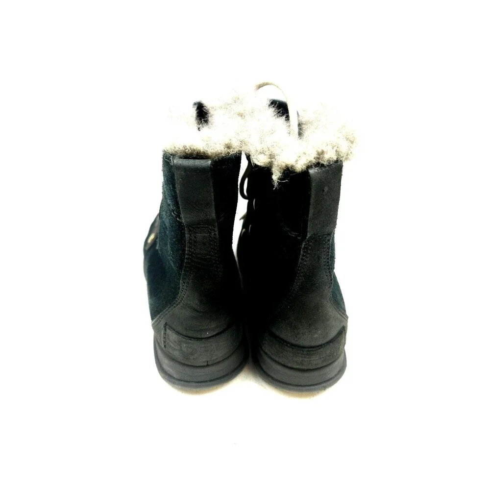 Sorel Women’s Boots, Insulated, Waterproof, Size 5, Explorer Joan Black Winter